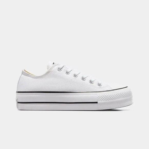 Converse Shoes - Converse Chuck All Str Platform Lift Low Womens Sz 5.5 White/Black Shoes 560251C